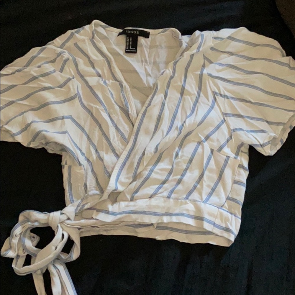 F21 wrap shirt